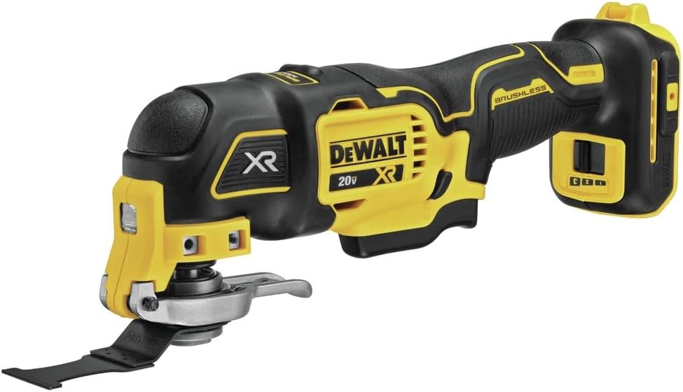 DEWALT 20V MAX XR Oscillating Tool Kit with Blades, 3 Speed Cordless Brushless Multitool, Up to 20,000 OPM, LED Light, Battery and Charger Included (DCS356C1) image 4