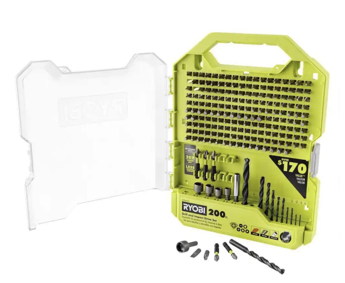RYOBI 200 Piece Drill and Impact Drive Set image 5