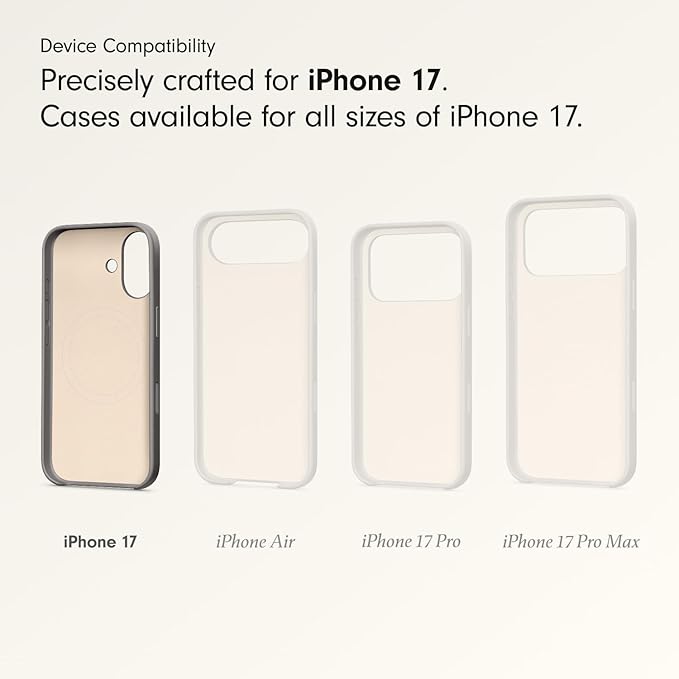 Beats iPhone 17 Case with MagSafe & Camera Control, Matte Finish, Microfiber Lining – Granite Gray image 3