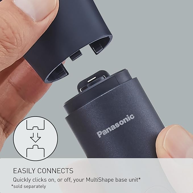 Panasonic MultiShape Facial Brush Head Attachment Kit, Includes 3 Brushes for Facial Exfoliation, Beard Cleansing, and Pore Cleansing, Add to MultiShape Grooming System - ER-CFB1-A image 5