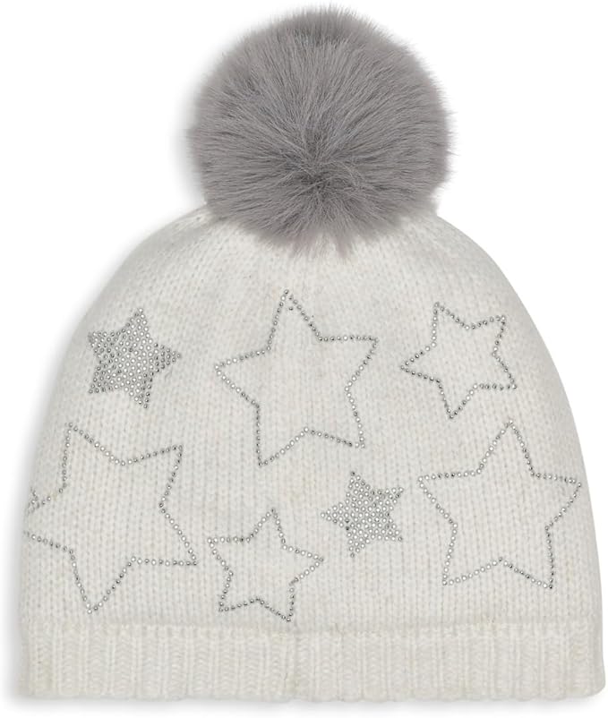 Karl Lagerfeld Womens Star Power Faux Fur Beanie image 3