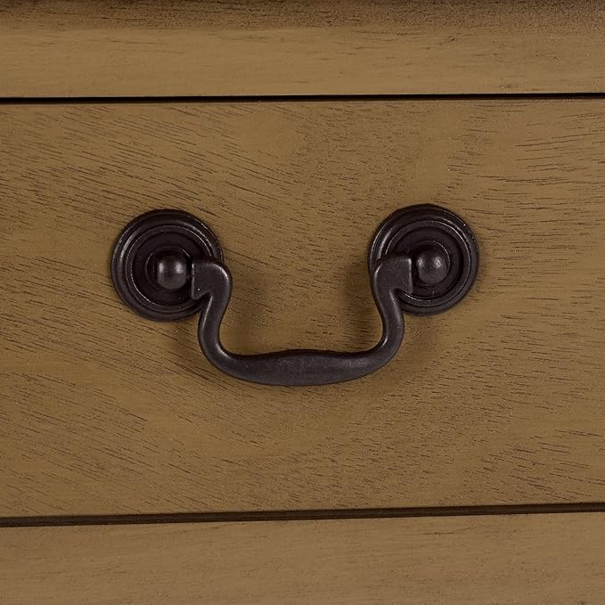 SAFAVIEH Home Collection - Athena Desert Brown Console Table with 2 Drawers and 1 Shelf, Farmhouse Accent Entryway Table (CNS5702F) image 7