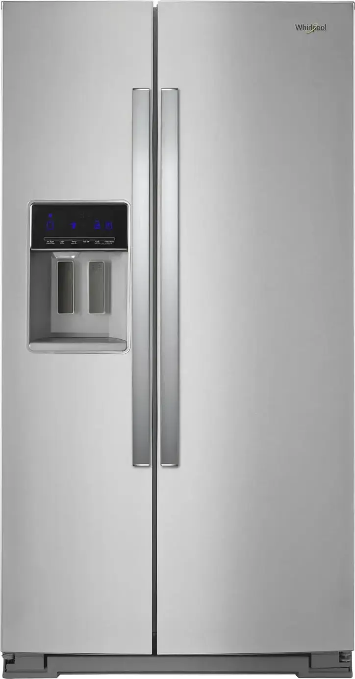 Whirlpool - 28.4 Cu. Ft. Side-by-Side Refrigerator with In-Door-Ice Storage - Fingerprint Resistant Stainless Steel image 1