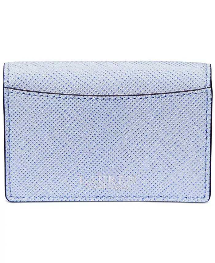 Textured Leather Small Flap Card Case image 4