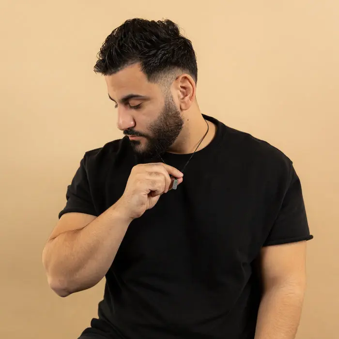 ‘And We Created You In Pairs’ Tag Necklace | Men image 4