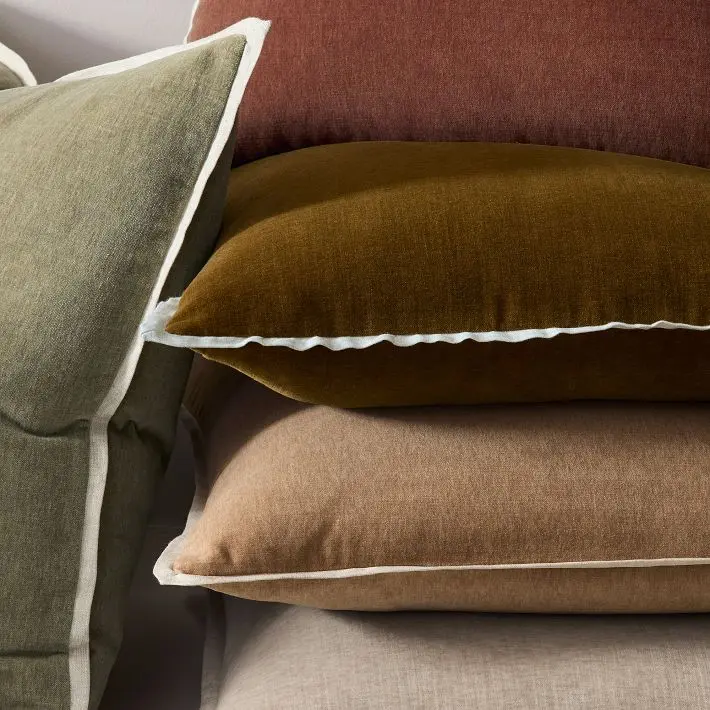 Classic Cotton Velvet Pillow Cover image 4