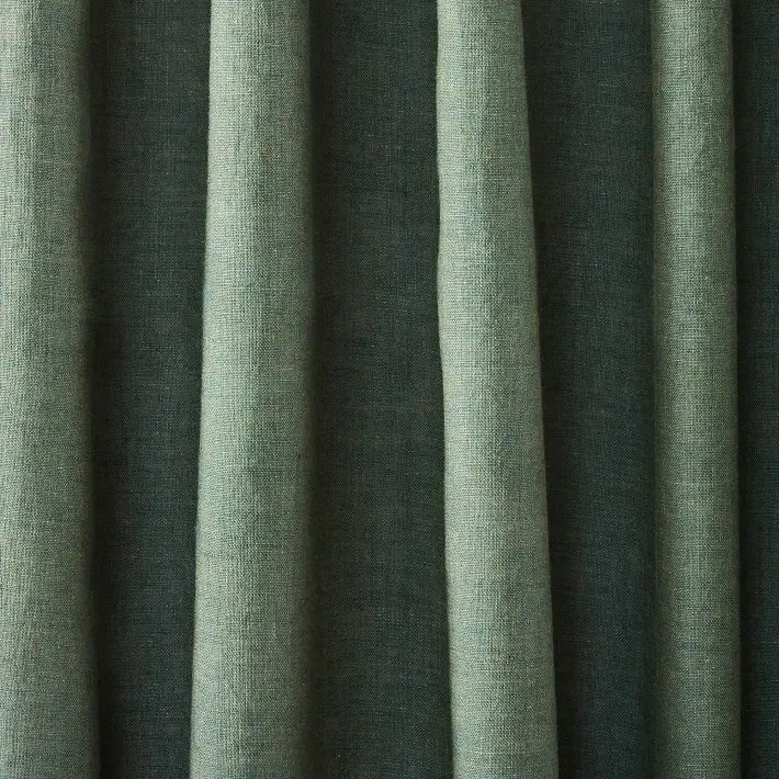 European Flax Linen Blackout Curtain image 5
