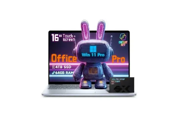 Dell Inspiron 16 Touchscreen Business Laptop – Intel Core 7 150U – FHD+ Display - AI Copilot Key, Fingerprint Reader, Backlit KB, w/Accessory, Win 11 Pro, Office Pro Lifetime (64GB DDR5 | 4TB SSD) image