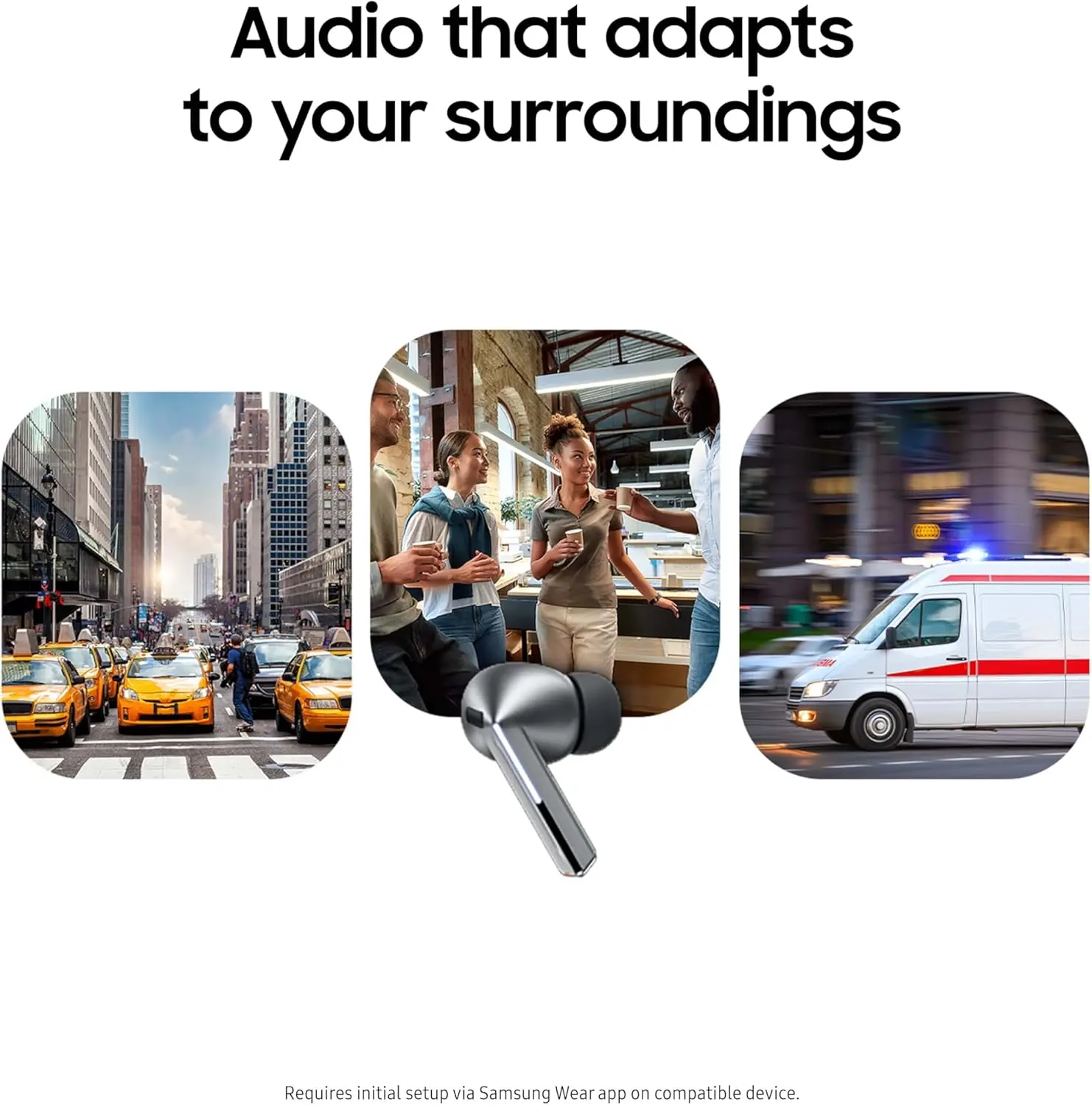 Samsung Galaxy Buds 3 Pro AI True Wireless Bluetooth Earbuds, Noise Cancelling, Sound Optimization, Redesigned Comfort Fit, Silver [US Version, Amazon Exclusive, 2Yr Warranty] image 3
