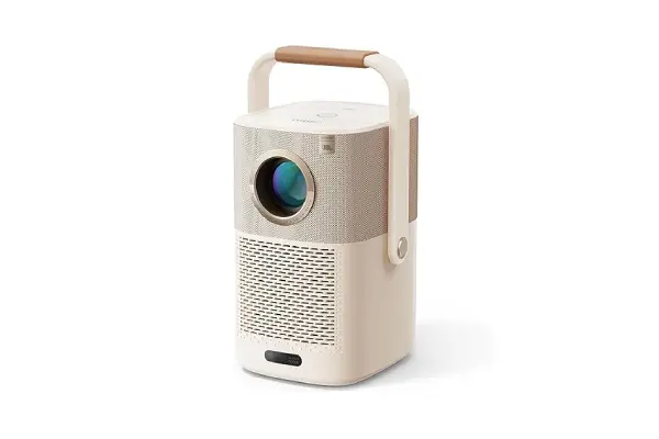 [Sound by JBL & Built-in Battery] Yaber T2 Outdoor Projector with WiFi 6 and Bluetooth, Native 1080P Smart Movie Portable Projector for Inside and Outside, Compatible with TV Dongle (Not included) image