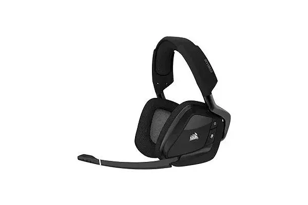 CORSAIR VOID RGB ELITE Wireless Gaming Headset – 7.1 Surround Sound – Omni-Directional Microphone – Microfiber Mesh Earpads – Up to 40ft Range – iCUE Compatible – PC, Mac, PS5, PS4 – Carbon image