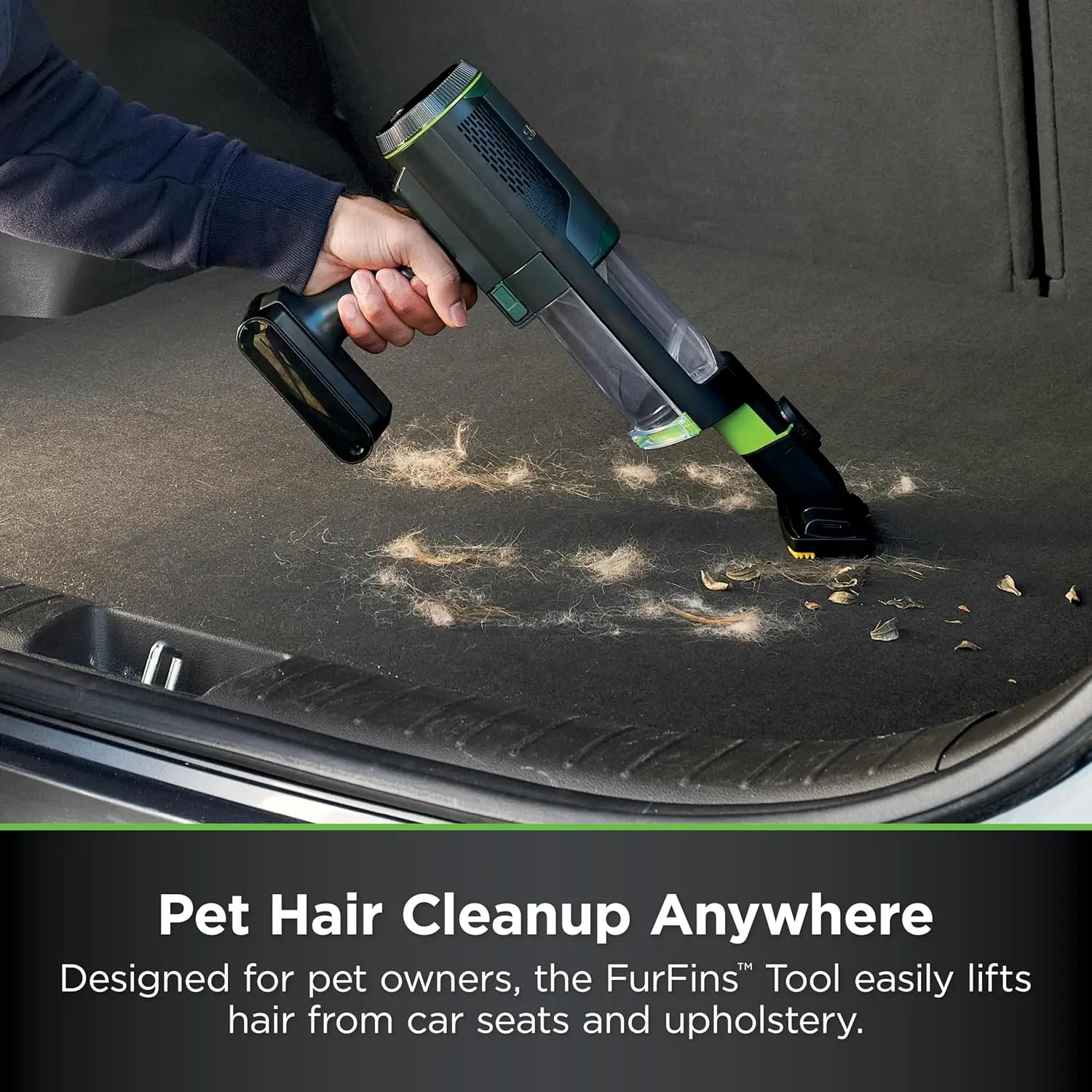 Shark PowerBoost Cordless 2-in-1 Car/Home Handheld PowerVac, Powerful Suction, 40 Minute Runtime, Portable, 3 Cleaning Modes, LED Screen, Furfins Tool, Duster Crevice Tool, Charcoal, BH102 image 3