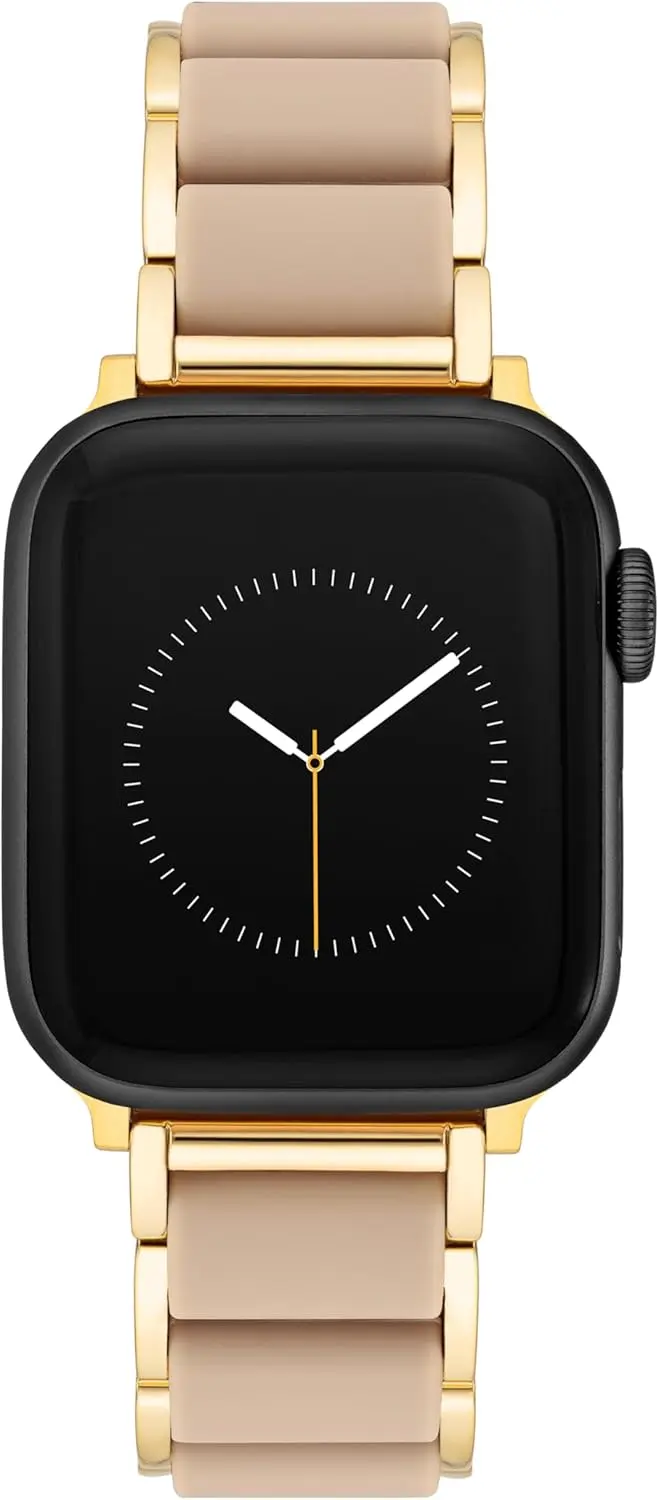 Anne Klein Rubberized Fashion Bracelet for Apple Watch, Secure, Adjustable, Apple Watch Replacement Band, Fits Most Wrists image 1