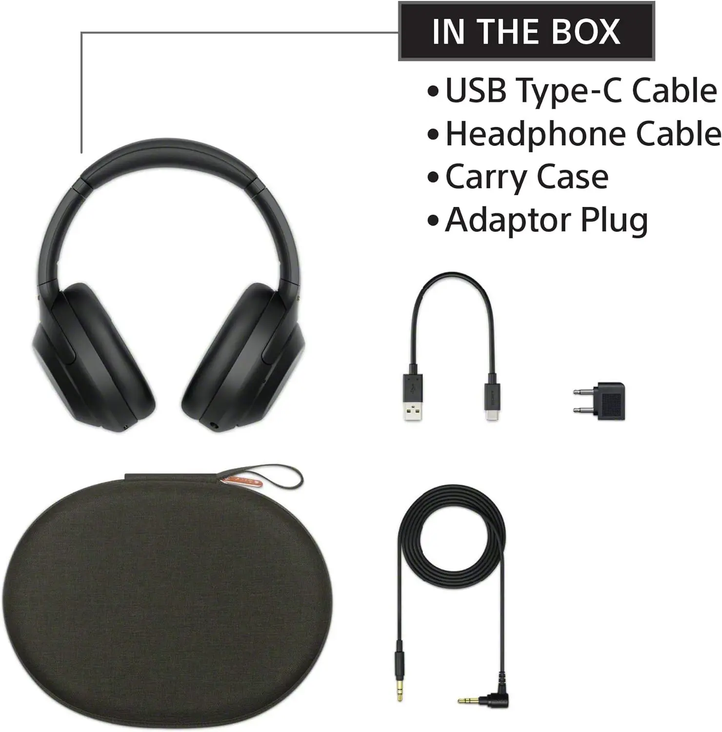 Sony WH-1000XM4 Wireless Premium Noise Canceling Overhead Headphones with Mic for Phone-Call and Alexa Voice Control, Black WH1000XM4 image 6