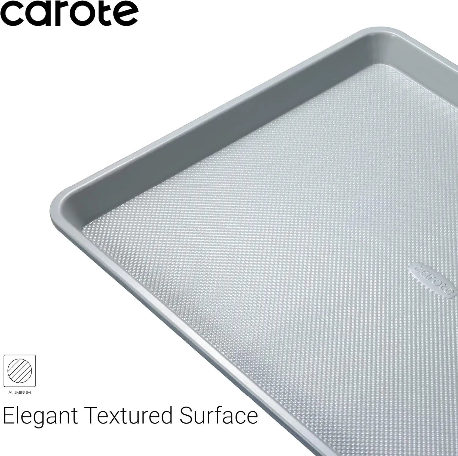 CAROTE 3-Piece Baking Pan Set - Bakeware Set, Baking Sheet Set Including 13 Inch 15 Inch 17 Inch Sheet Pan, Cookie Sheet for Baking, Royal Violet, Blue & Grey image 5
