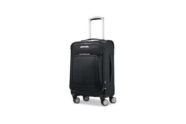 Samsonite Solyte DLX Softside Expandable Luggage with Spinner Wheels, Midnight Black, Carry-On 20-Inch image