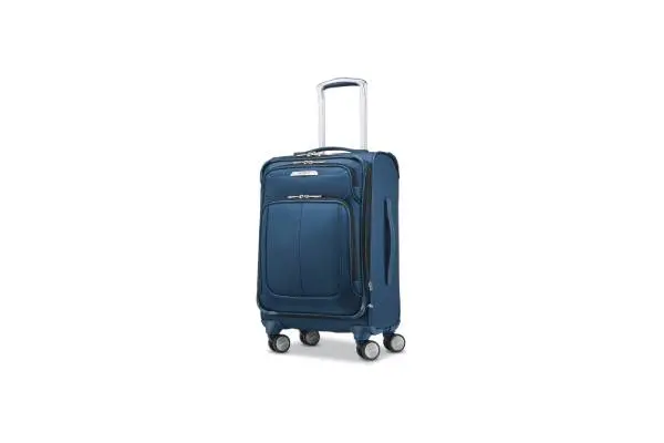 Samsonite Solyte DLX Softside Expandable Luggage with Spinner Wheels, Mediterranean Blue, Carry-On 20-Inch image