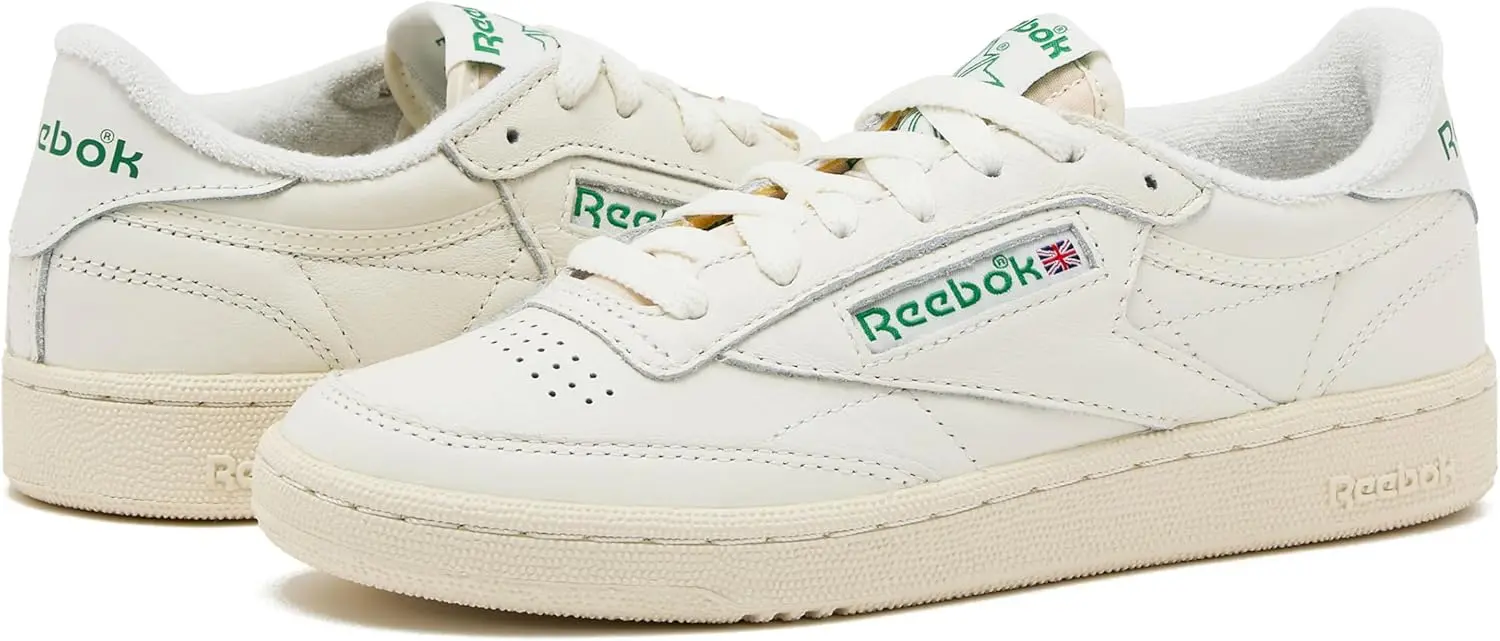 Reebok Womens Club C 85 Vintage Tennis Sneakers for Women, Casual White Womens Shoes image 7