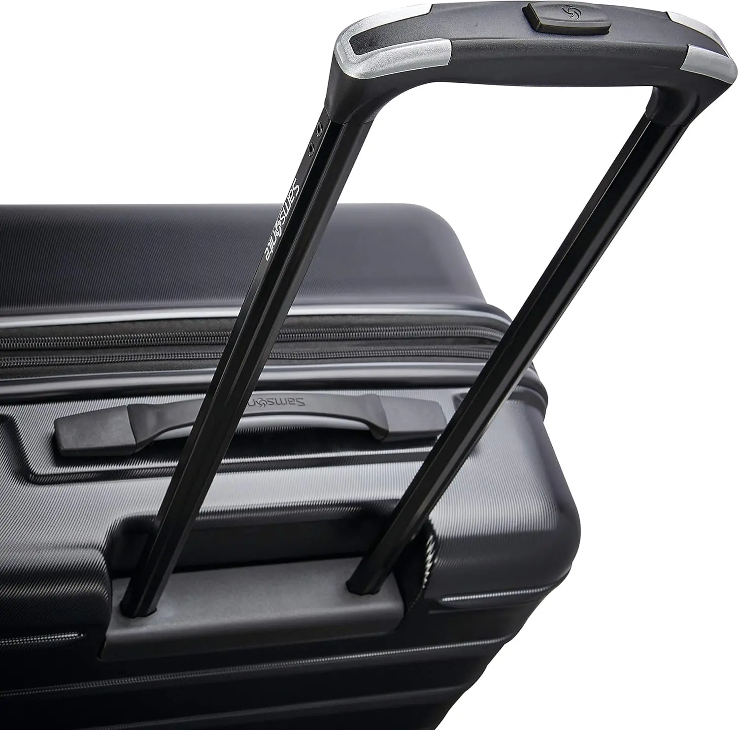 Samsonite Omni 2-2 Piece 19/28 Hardside Luggage with 360° Spinner Wheels - Scratch Resistant Hardshell - TSA, Airline-Approved - Expandable Polycarbonate Lightweight - Midnight Black image 3