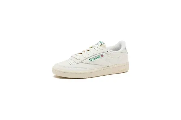 Reebok Womens Club C 85 Vintage Tennis Sneakers for Women, Casual White Womens Shoes image