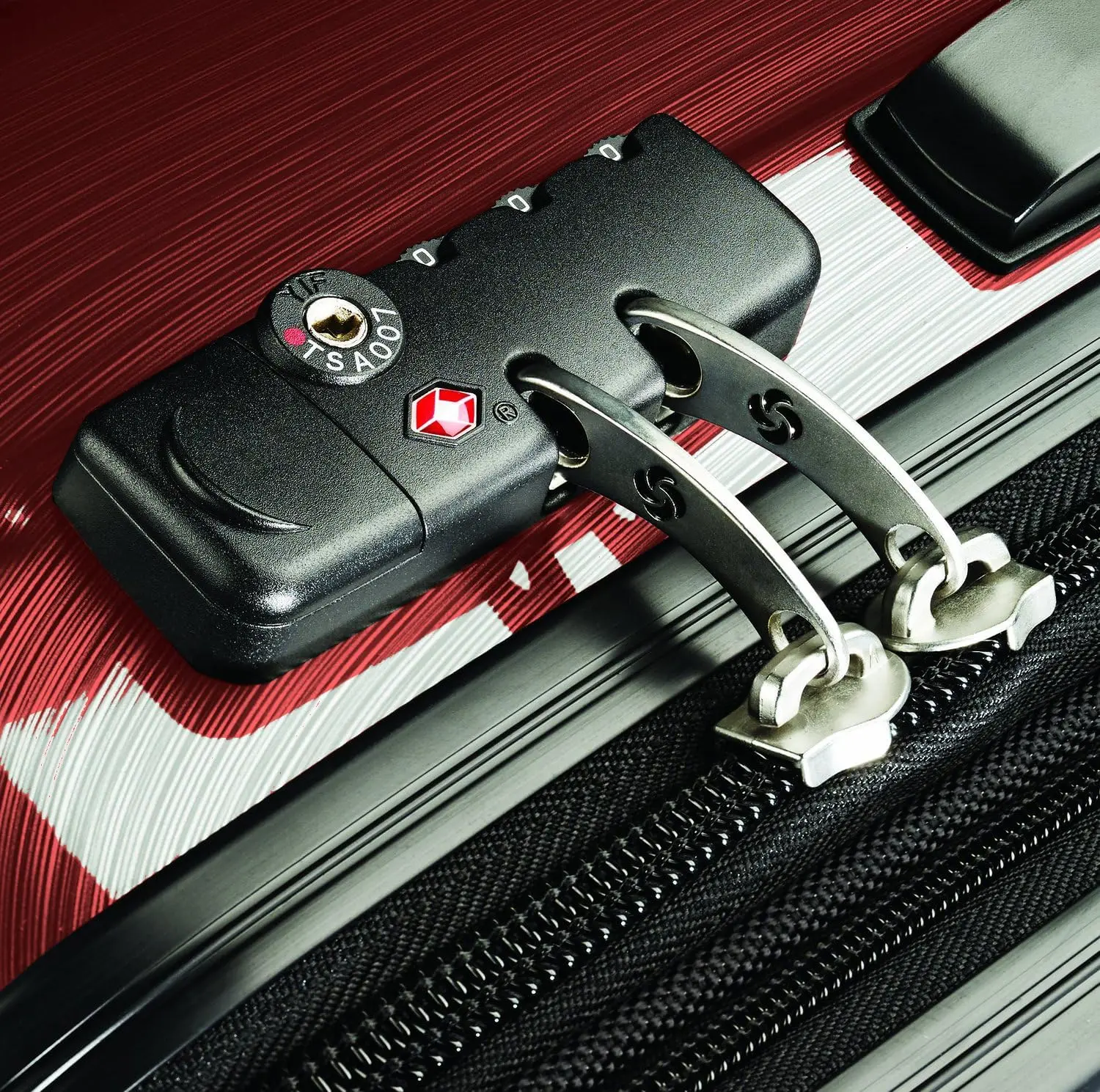 Samsonite Winfield 2 Hardside Expandable Luggage with Spinner Wheels, Burgundy, Checked-Medium 24-Inch image 5