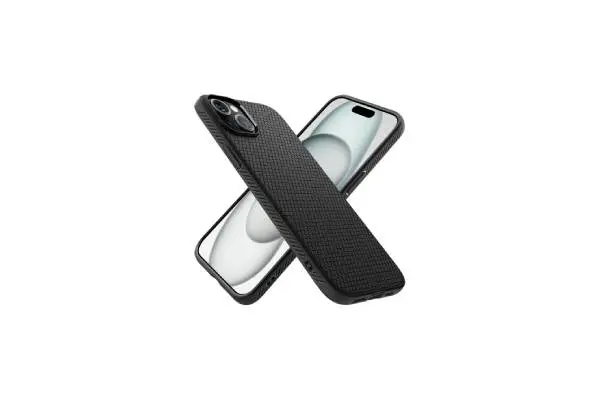Spigen Liquid Air Designed for iPhone 15 Case (2023) [Military-Grade Protection] - Matte Black image