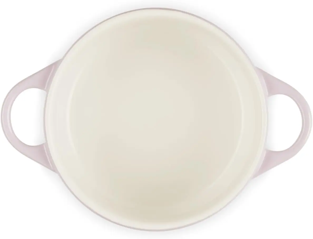 Le Creuset Stoneware Mini Round Cocotte, 24 oz., Shallot image 4