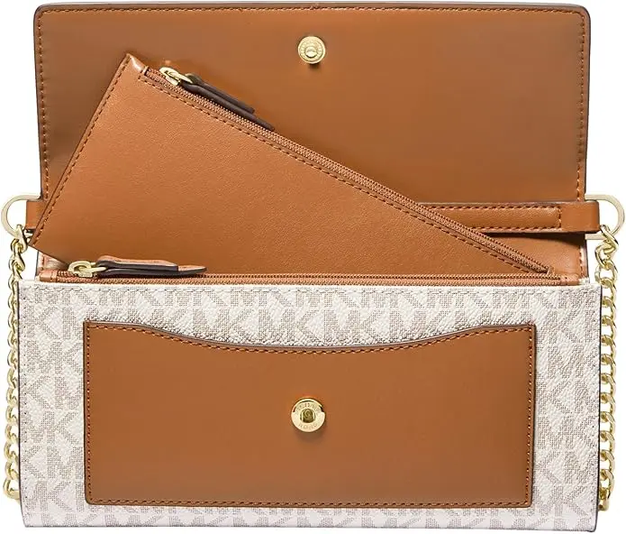 Michael Kors Women's Jet Set Medium 2-in-1 Wallet on Chain Crossbody Bag image 3