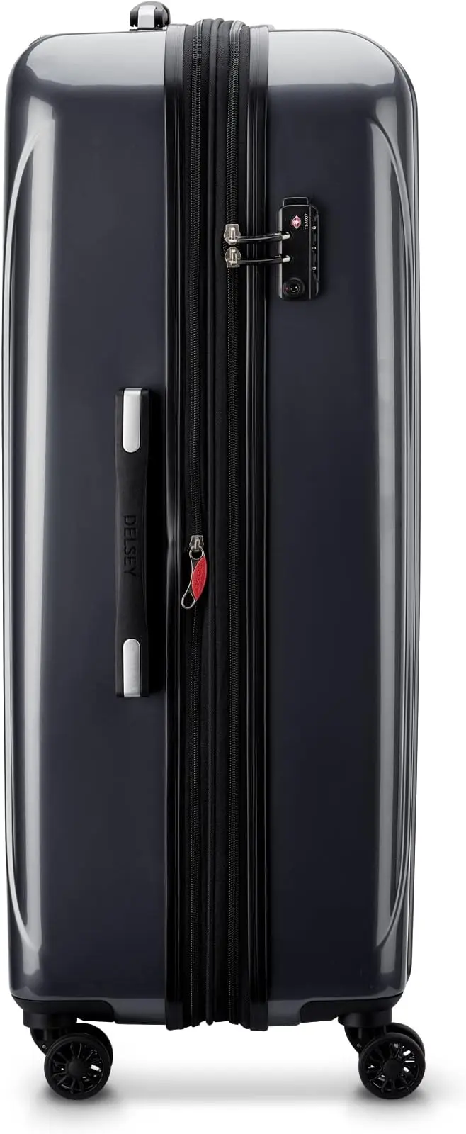 DELSEY PARIS Helium Aero Hardside Expandable Luggage with Spinner Wheels, Titanium, Checked-Large 28 Inch image 6