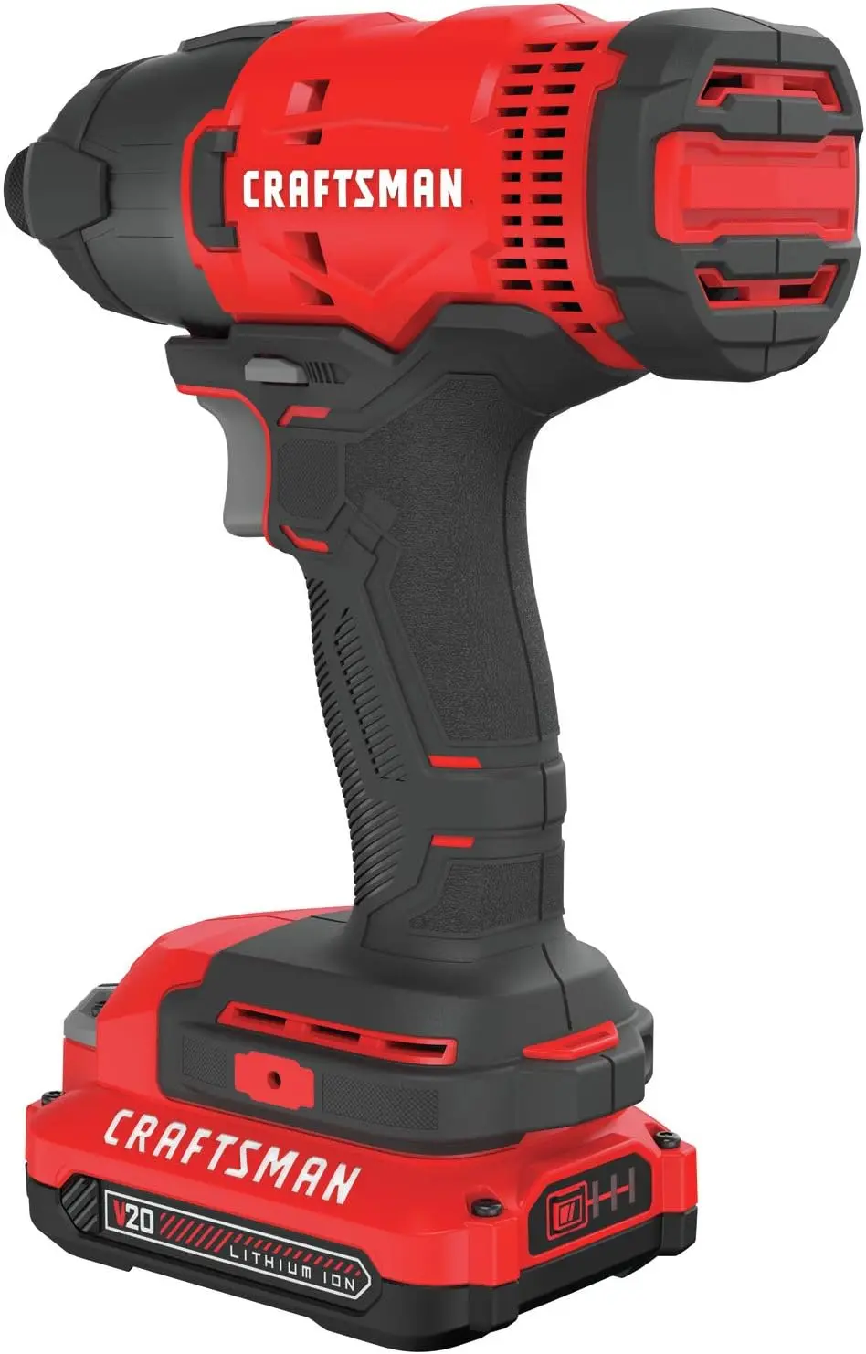 CRAFTSMAN 20V MAX Impact Driver Kit, 1/4 Inch, 2,800 RPM, LED Work light, Battery and Charger Included (CMCF800C1) image 10