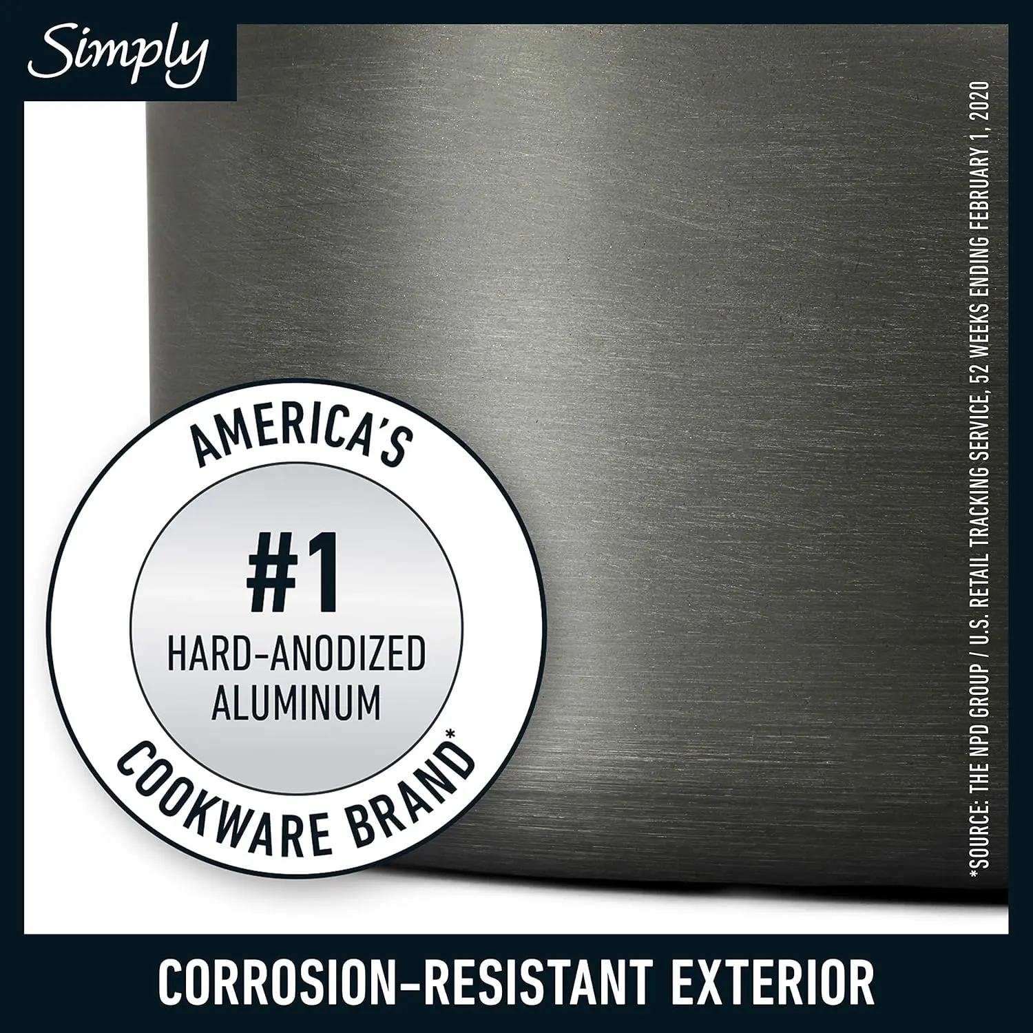 Calphalon 10-Piece Non-Stick Kitchen Cookware Set Black Pots & Pans with Stay-Cool Stainless Steel Handles Hard-Anodized Aluminum for Even Heating image 2