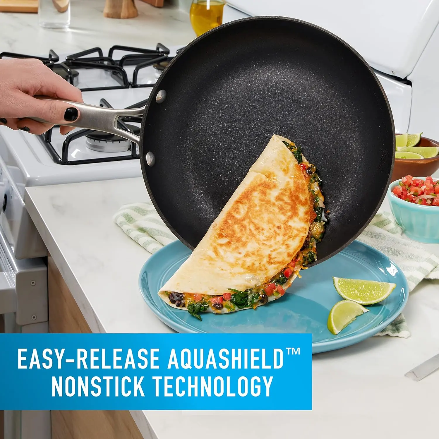 Calphalon Classic Hard-Anodized Nonstick Cookware Kitchen Essentials Set image 2