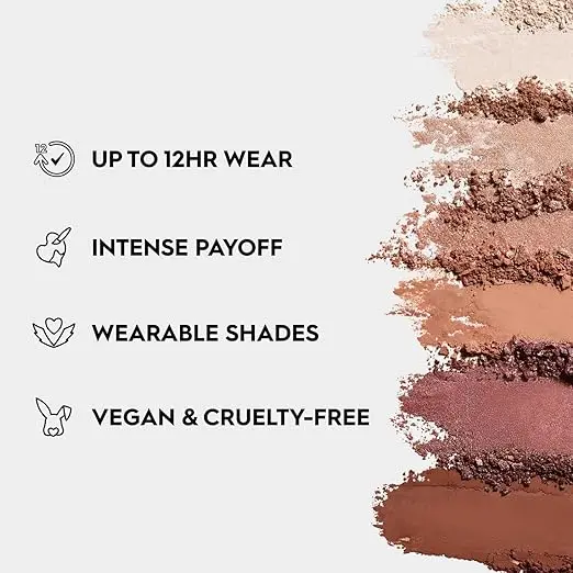 Urban Decay Naked Mini Eyeshadow Palette - 6 Multi-use Shades, Ultra-Blendable, Lasts Up to 12 Hours, Crease-free, Matte Shimmer or Metallic Colors, Compact, Travel Size, Cruelty Free, Vegan image 2