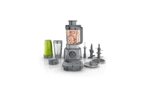 Ninja Blender & Food Processor Combo, Foodi Power Blender System for Smoothies, Bowls, Spreads & Shakes, 6 Functions, 72-oz Pitcher, To-Go Cups, Silver, SS401 image
