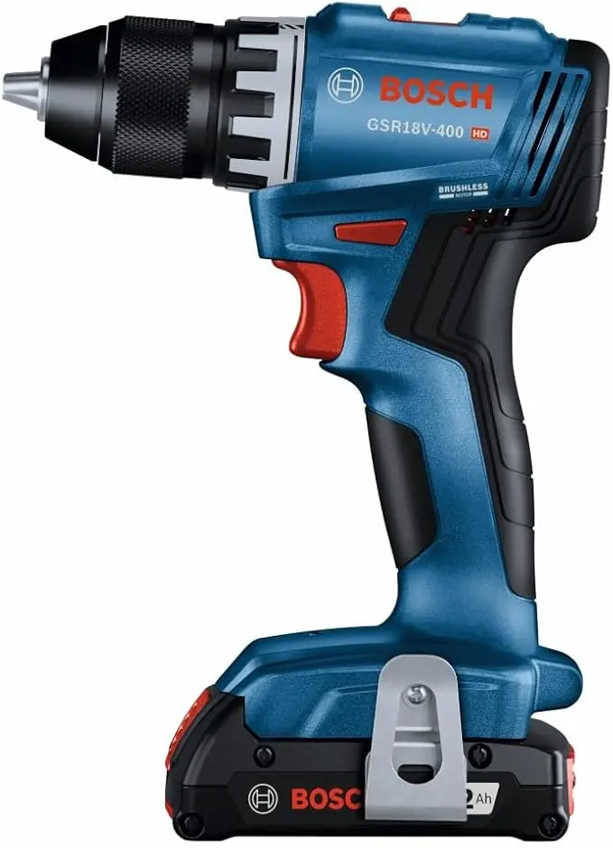 Bosch GSR18V-400B12 18V Compact Brushless 1/2 In. Drill/Driver Kit with (1) 2 Ah Standard Battery image 6