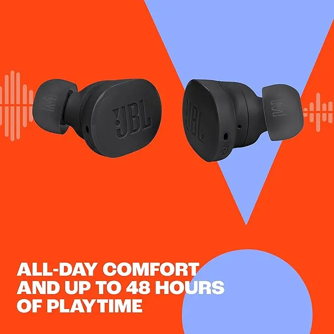 JBL Tune Buds - True wireless Noise Cancelling earbuds, JBL Pure Bass Sound, Bluetooth 5.3, 4-Mic technology for Crisp, Clear Calls, Up to 48 hours of battery life, Water and dust resistant (Blue) image 3