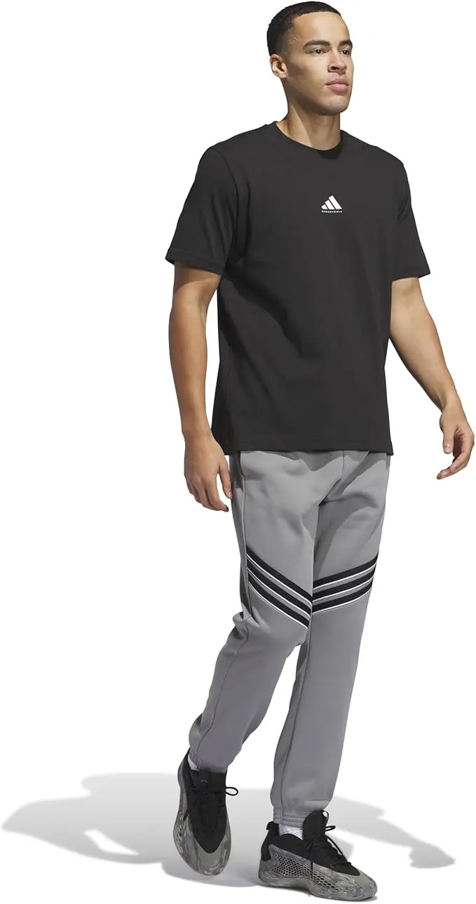 Adidas Men's Select Foundation Fleece Basketball Pants image 2