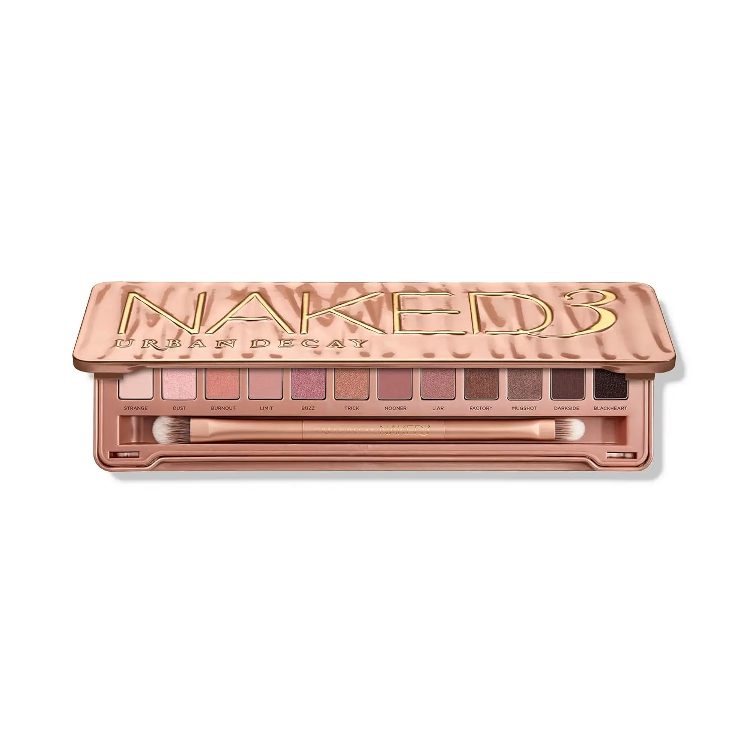 URBAN DECAY Naked 3, Soft Pink Neutral Eyeshadow Palette, Matte, Pearl, Metallic, Shimmer Finish, 12 Mauve Brown & Nude Eye Shadows, Natural Soft Glam Smokey Eye Makeup, Vegan, Cruelty-free image 1