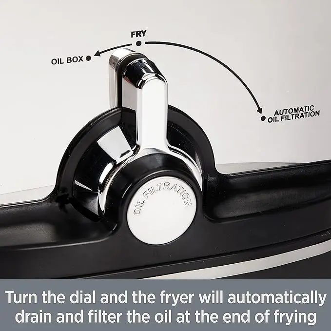 All-Clad Electric Deep Fryer with Basket and Lid, Stainless Steel Deep Fryer for Home Use, 1700W, Dishwasher Safe image 6