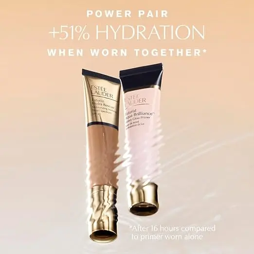 Estée Lauder Futurist Aqua Brilliance Watery Glow Makeup Primer with Hyaluronic Acid for Triple Moisture image 2