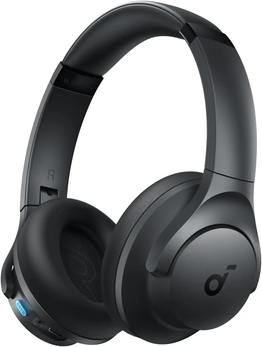 Soundcore Q11i Wireless Over-Ear Bluetooth Headphones by Anker, Deep Bass, 60H Playtime, Hi-Res Audio, Detachable Ear Cushions, Multipoint Connection image 1