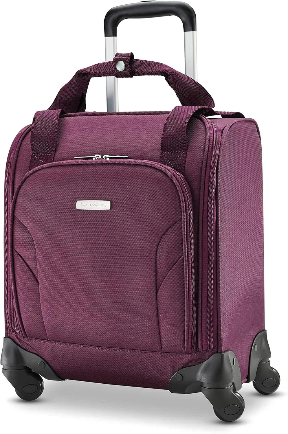 Samsonite Underseat Carry-On Spinner With USB Port, Purple, One Size image 1