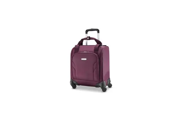 Samsonite Underseat Carry-On Spinner With USB Port, Purple, One Size image