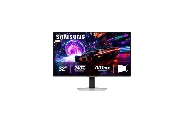 SAMSUNG 32” Odyssey QD-OLED G8 (G81SF), 4K, 240Hz, Gaming Monitor, 0.03ms Response Time, DisplayHDR True Black 400, AMD FreeSync™ Premium Pro, G-Sync Compatibile, 3 Yr Warranty, LS32FG810SNXZA, 2025 image