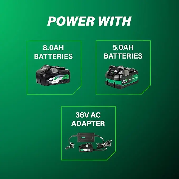 Metabo HPT 36V MultiVolt Cordless Brushless 3" x 21" Belt Sander, Power Sander Kit, Variable Speed, Auto Mode, Compatible with 18V/36V Metabo HPT Battery or AC Adapter, Tool Body Only, SB3608DAQ4 image 6