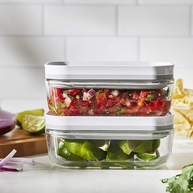 ZWILLING Fresh & Save 4-pc Small Glass Vacuum Sealer Food Storage Containers with Airtight Lids image 5