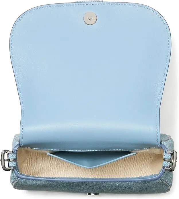 kate spade new york Womens Nouveau Textured Leather Mini Saddle Crossbody image 3