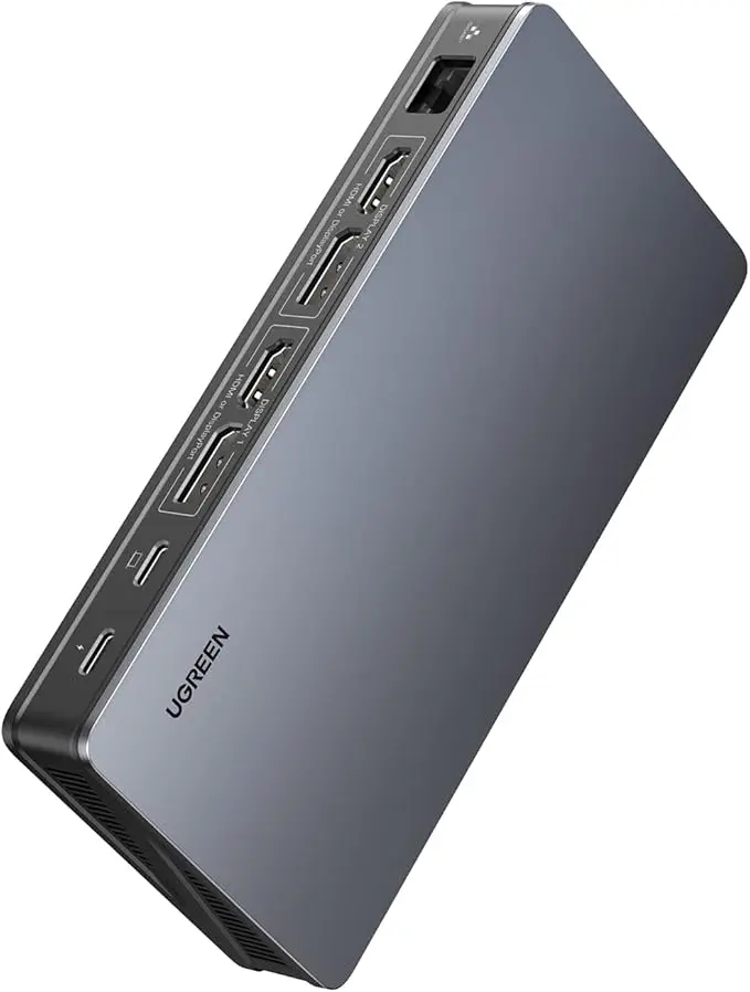 UGREEN USB C Docking Station, DisplayLink 9-in-1,Revodok Pro 209,Dual 4K@60hz Monitor Dock for MacBook & Windows with 2 DP & 2 HDMI, 10 Gbps USB C & USB-A Data Ports, 100W PD, Gigabit Ethernet image 1