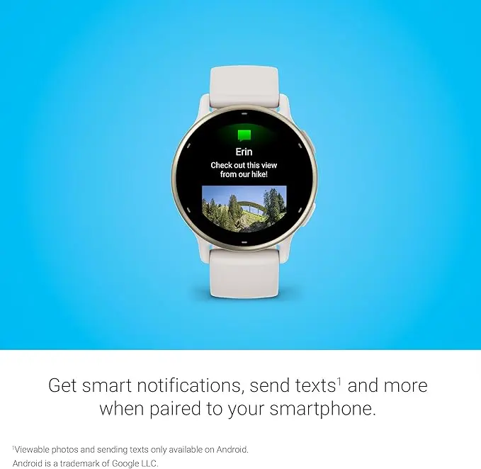 Garmin vívoactive 5, Health and Fitness GPS Smartwatch, AMOLED Display, Up to 11 Days of Battery, Ivory image 6