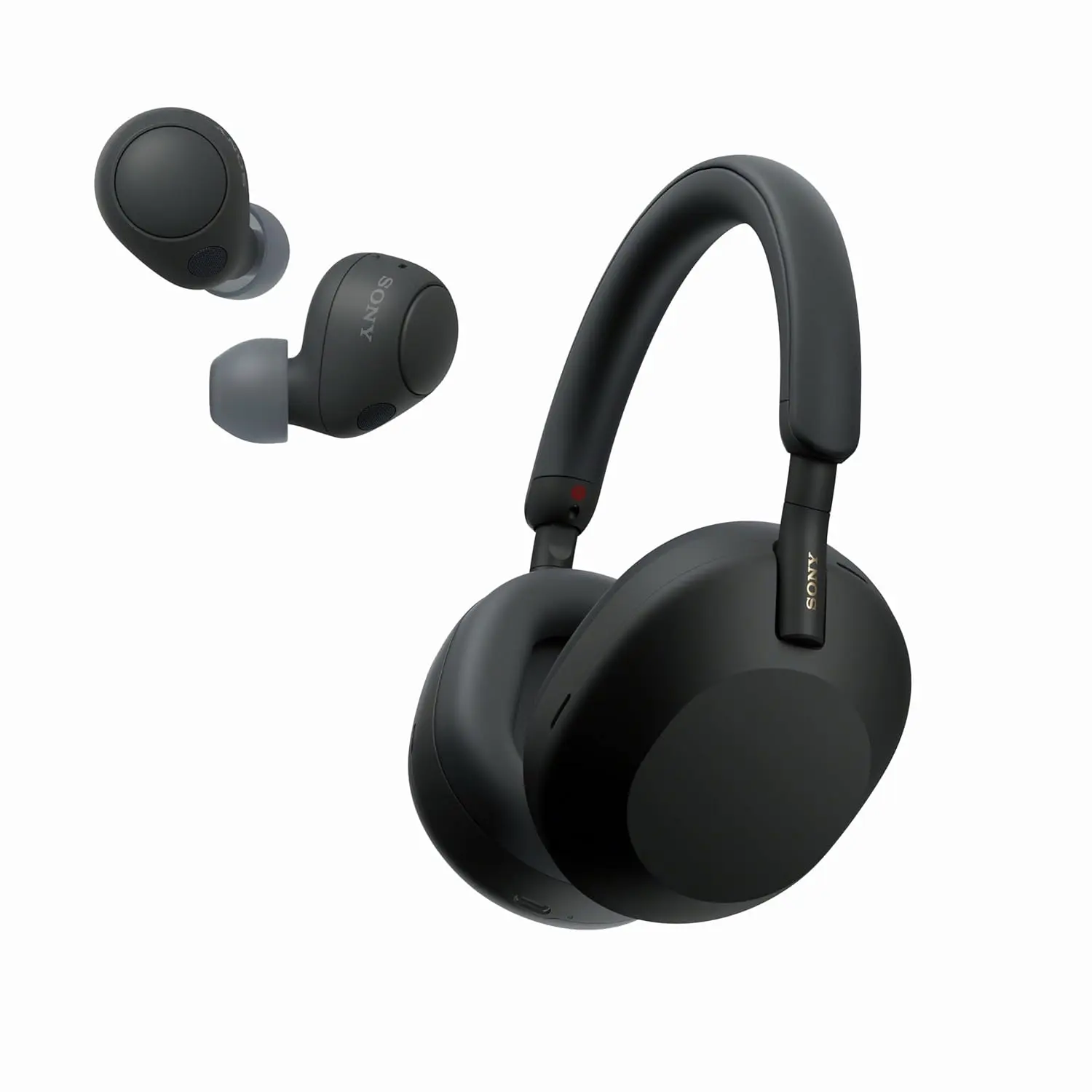 Sony WH-1000XM5 Premium Noise Canceling Headphones (Black) with Free WF-C700N Truly Wireless Noise Canceling Earbuds (Black) image 1